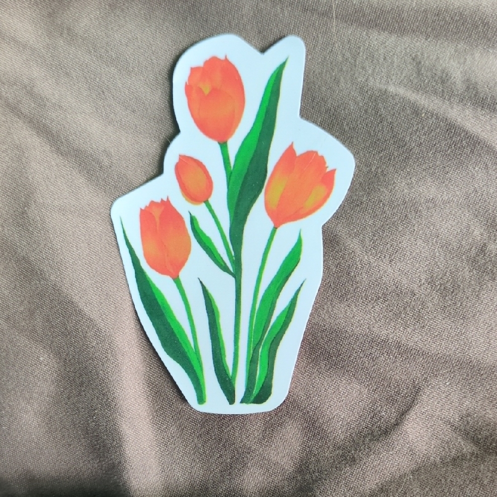 Orange Tulip Sticker🔥🔥🔥20/$10, Bundle And Save